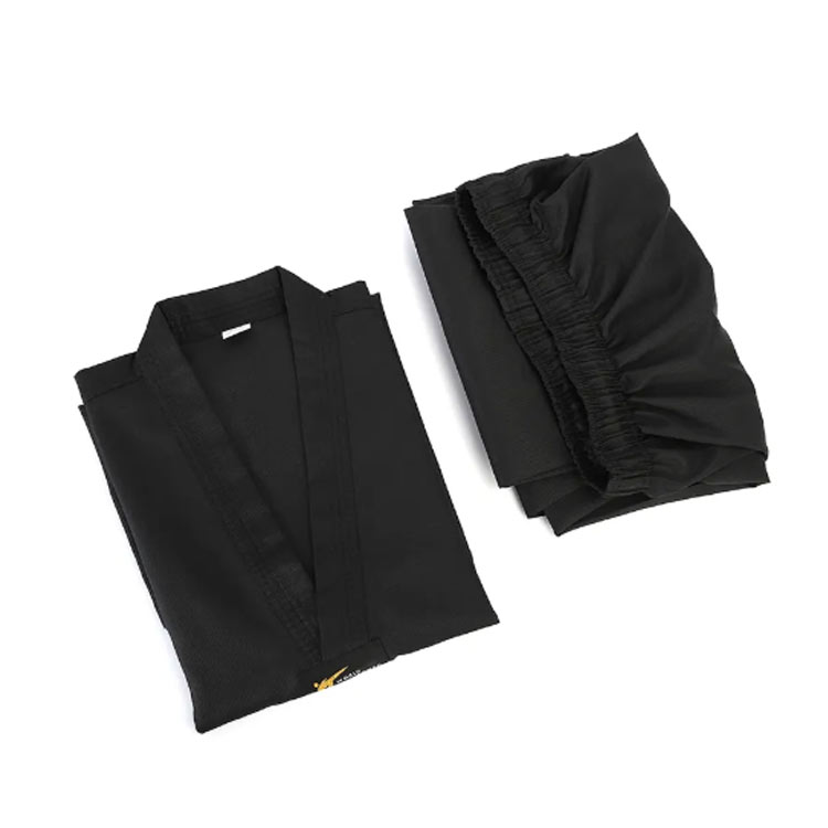 black taekwondo uniform